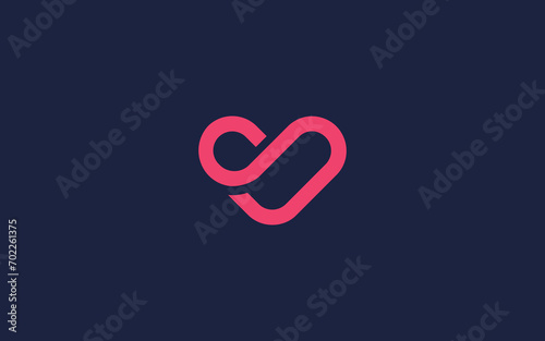 letter s with love logo icon design vector design template inspiration photo