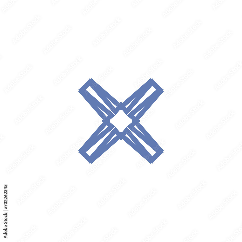 Obraz premium Letter Initial X logo design
