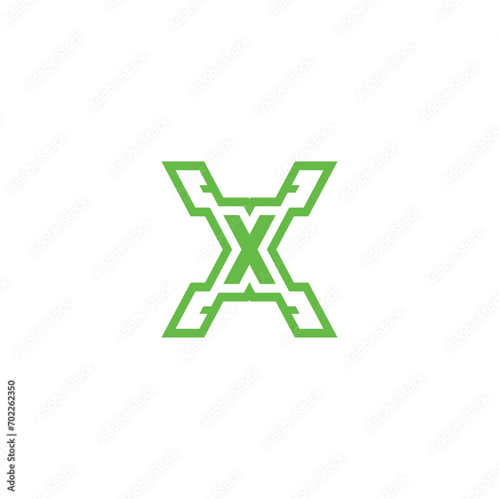 Letter Initial X logo design Letter Initial X logo design