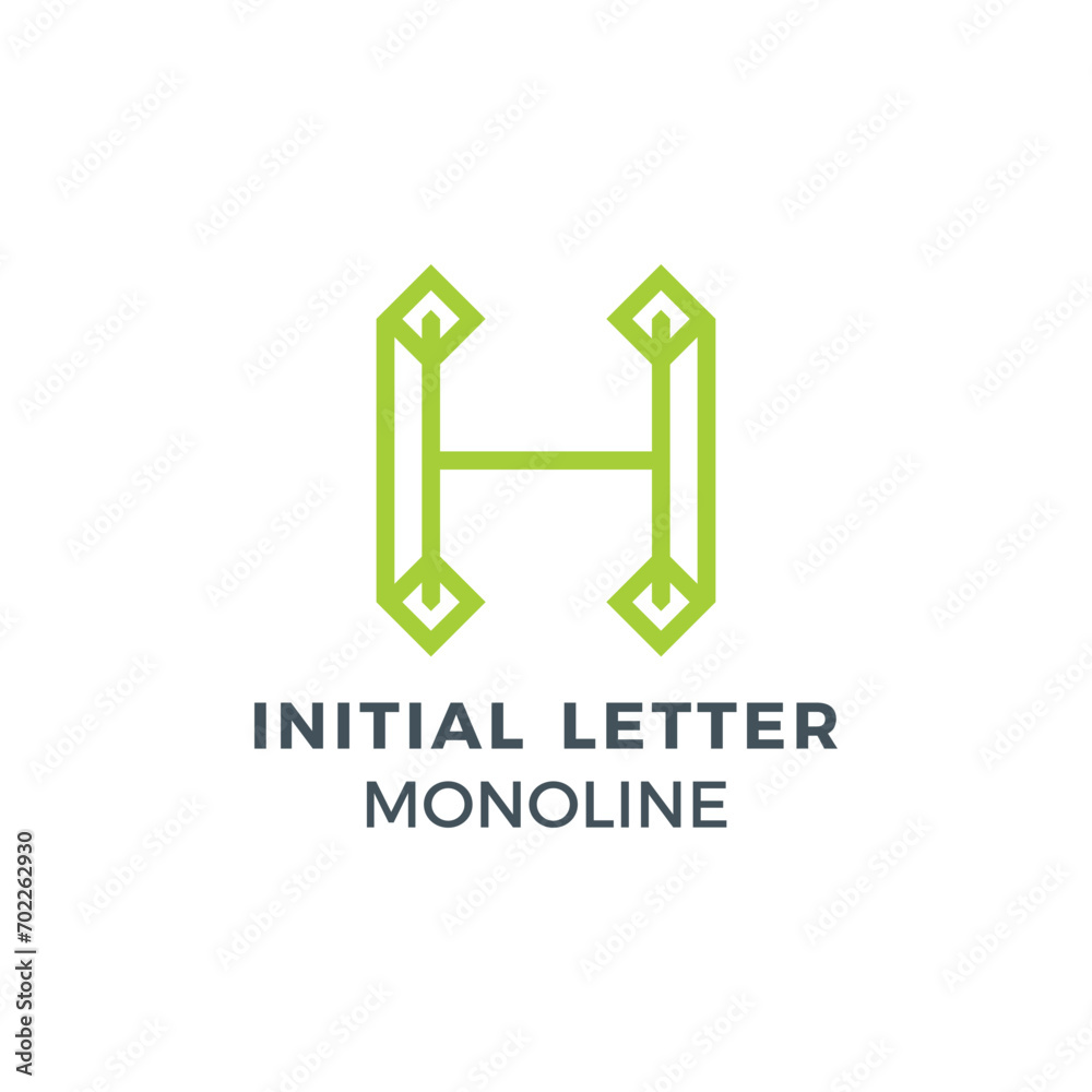 Initial Letter D Green Colour Mark Creative Logo Initial Letter D Green Colour Mark Creative Logo