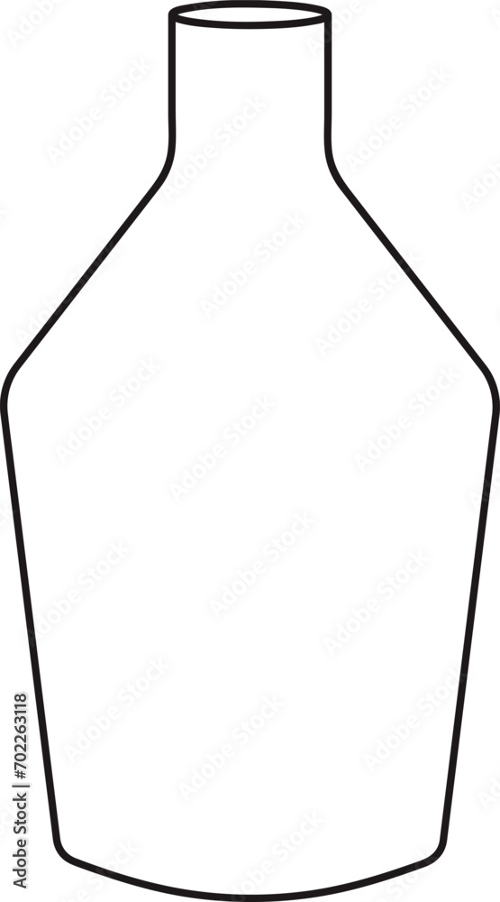 Glass Vase Outline Glass Vase Outline