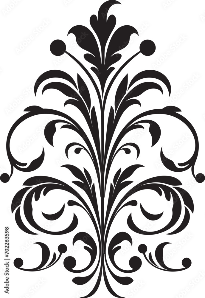 Stylish Ornamental Touch Black Icon Design Elegant Swirls Black Ornament Icon Stylish Ornamental Touch Black Icon Design Elegant Swirls Black Ornament Icon