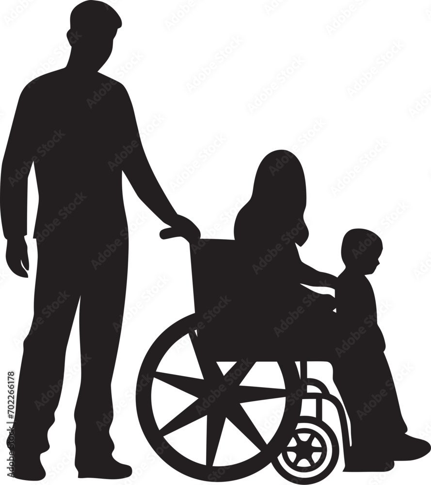 Empowerment Drive Wheelchair Logo Icon Diverse Mobility Disabled Vector Emblem Empowerment Drive Wheelchair Logo Icon Diverse Mobility Disabled Vector Emblem