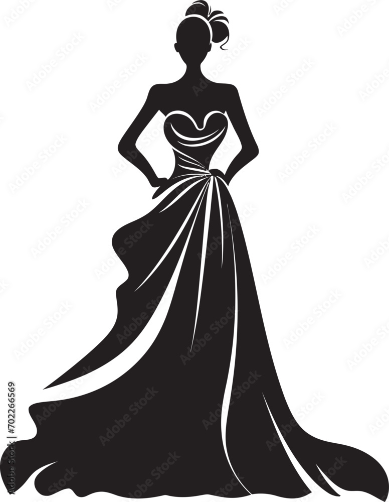 Sophisticated Style Womans Icon Design Trendsetting Fashion Black Logo Emblem