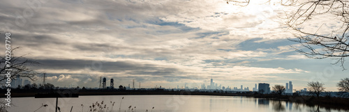 North Arlington New Jersey December 29 2023  NYC WTC tower skyline