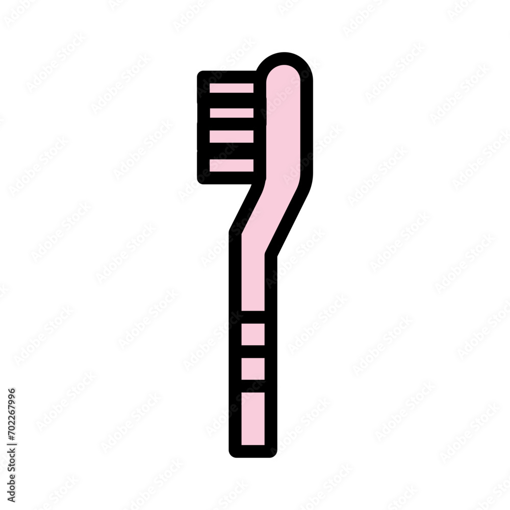 Brush Tooth Care Filled Outline Icon