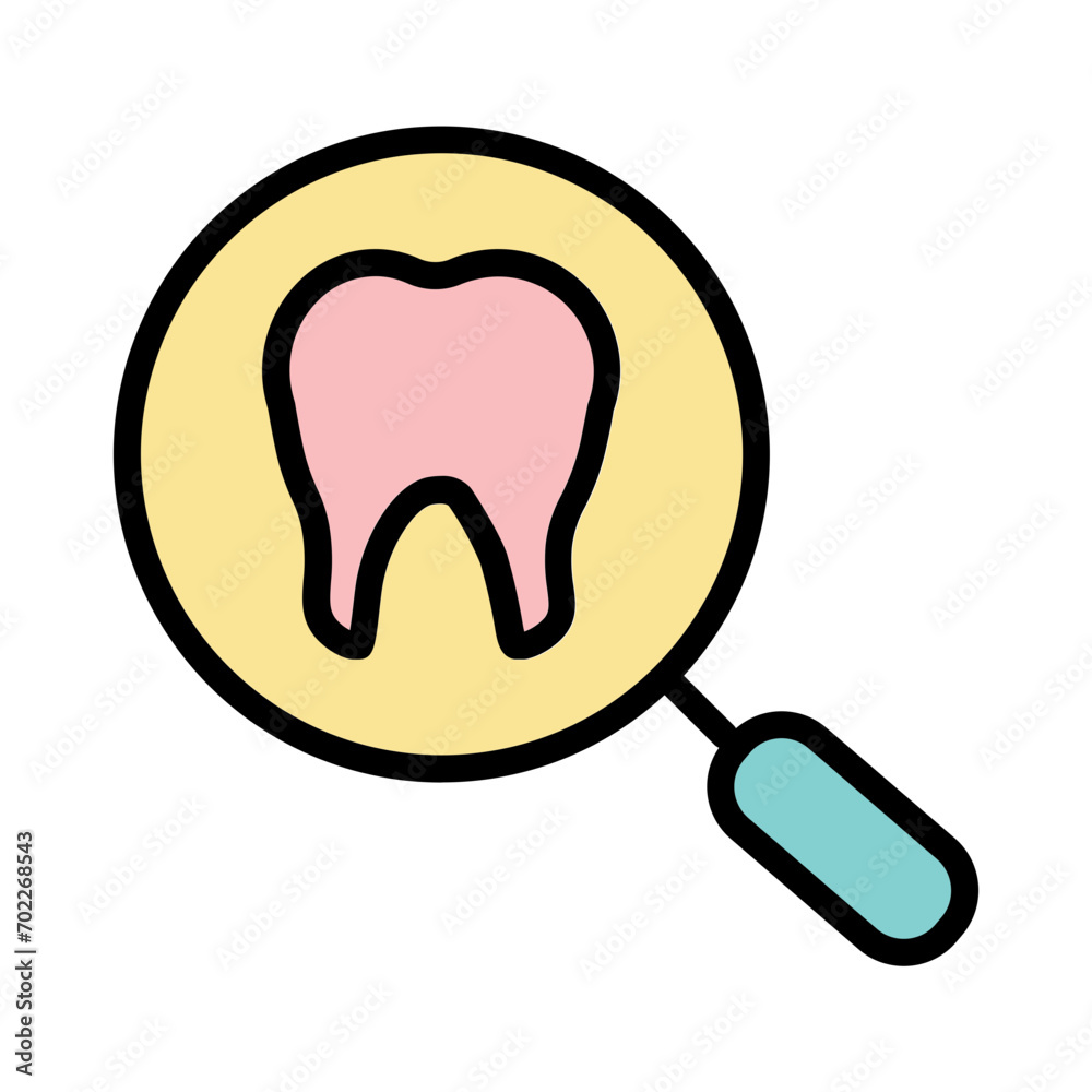 Care Dental Scan Filled Outline Icon Care Dental Scan Filled Outline Icon