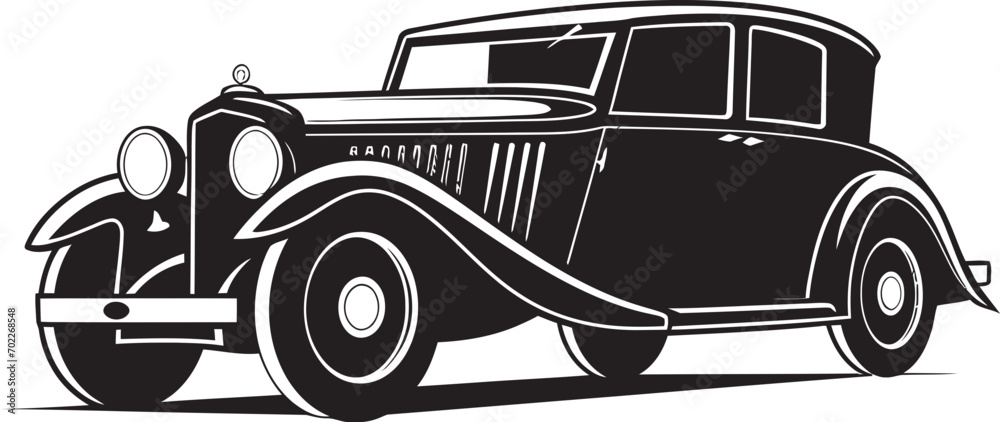 Vintage Legacy Black Emblem Design Retro Revival Car Logo Icon