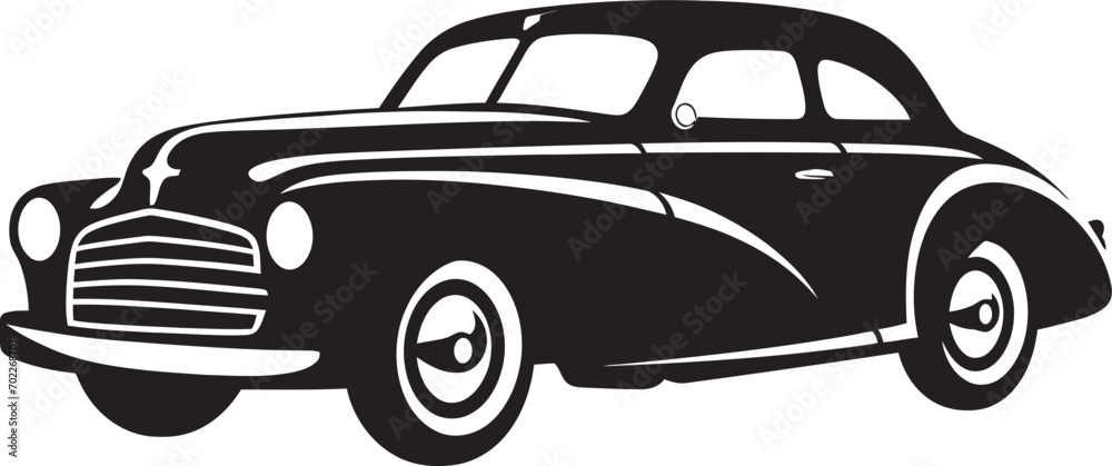 Revived Classics Car Emblem Design Vintage Legacy Black Car Icon