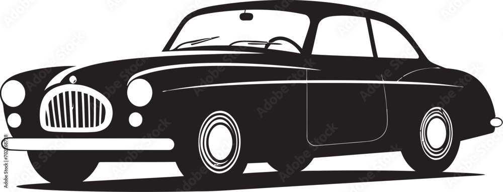 Antique Allure Logo Icon Design Heritage Wheels Black Vintage Car