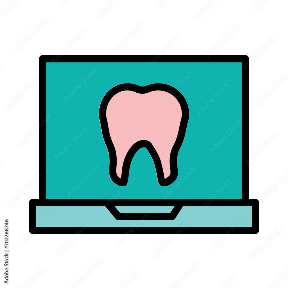 Dentist Dental Online Filled Outline Icon Dentist Dental Online Filled Outline Icon