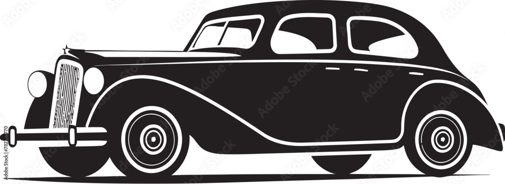 Retro Glory Black Vintage Logo Vintage Splendor Car Logo Design