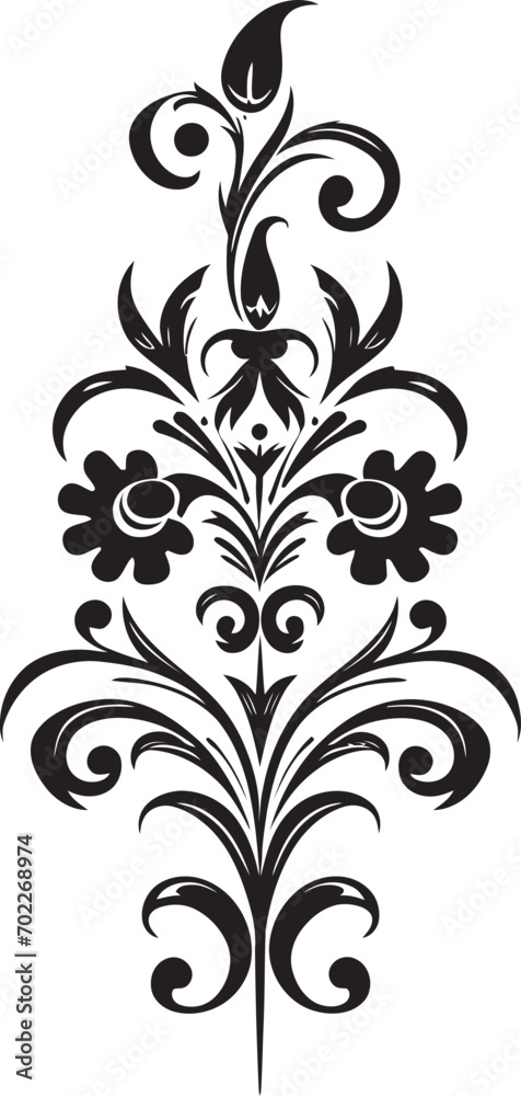 Timeless Finesse Black Deco Element Opulent Detailing Filigree Logo Design Timeless Finesse Black Deco Element Opulent Detailing Filigree Logo Design