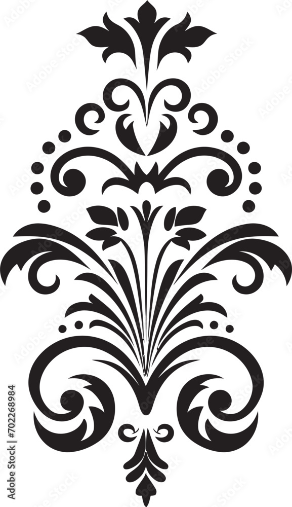 Obraz premium Retro Elegance Vintage Deco Icon Timeless Intricacies Filigree Logo