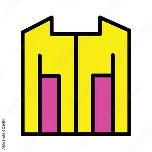 Clothes Diving Case Filled Outline Icon