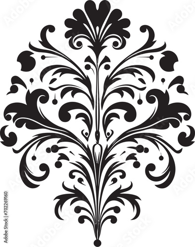 Delicate Mastery Vintage Emblem Emblem Filigree Reverie Black Deco Emblem