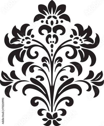 Artistic Reverie Vintage Black Icon Filigree Heritage Black Logo Design