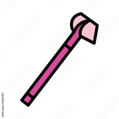 Farm Gardening Hoe Filled Outline Icon