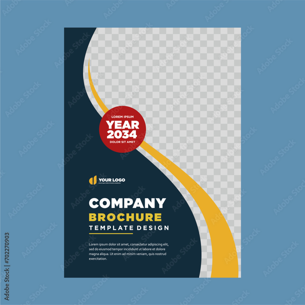 Obraz premium cover company profile or brochure template layout design