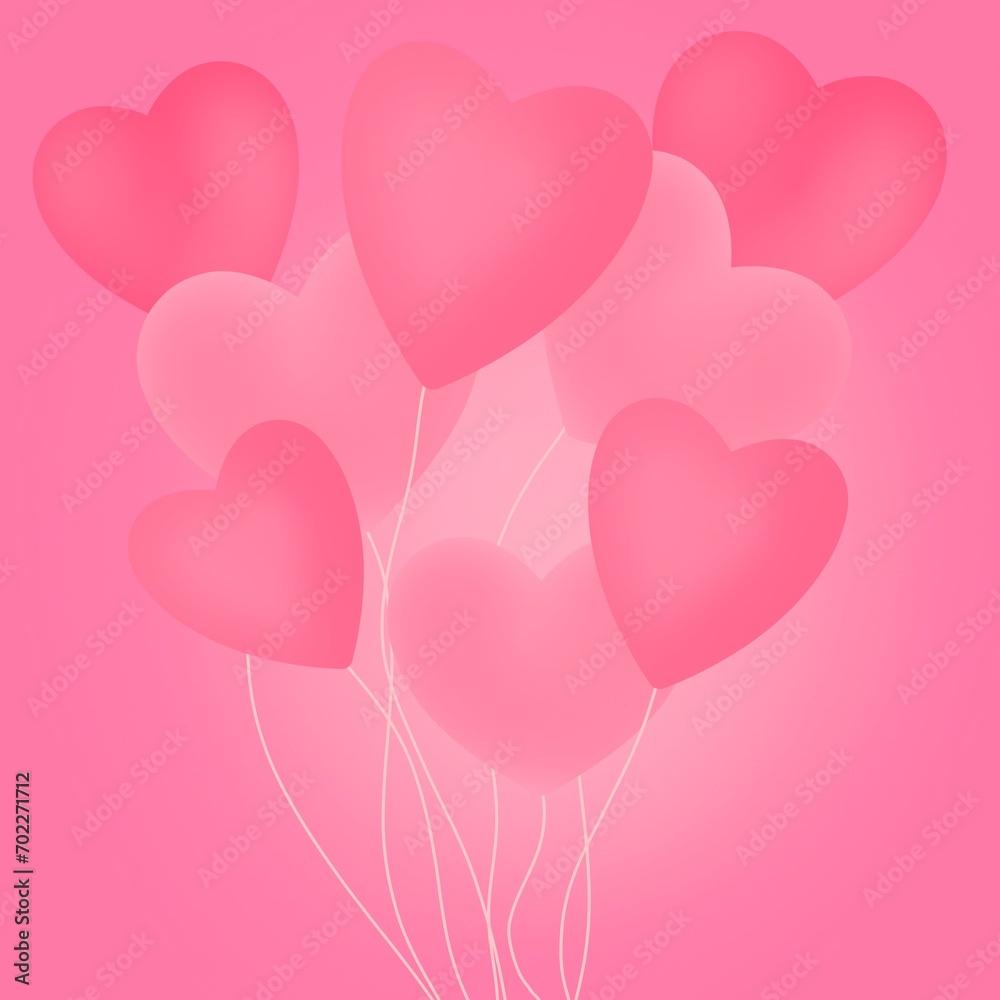 Balloon heart love 