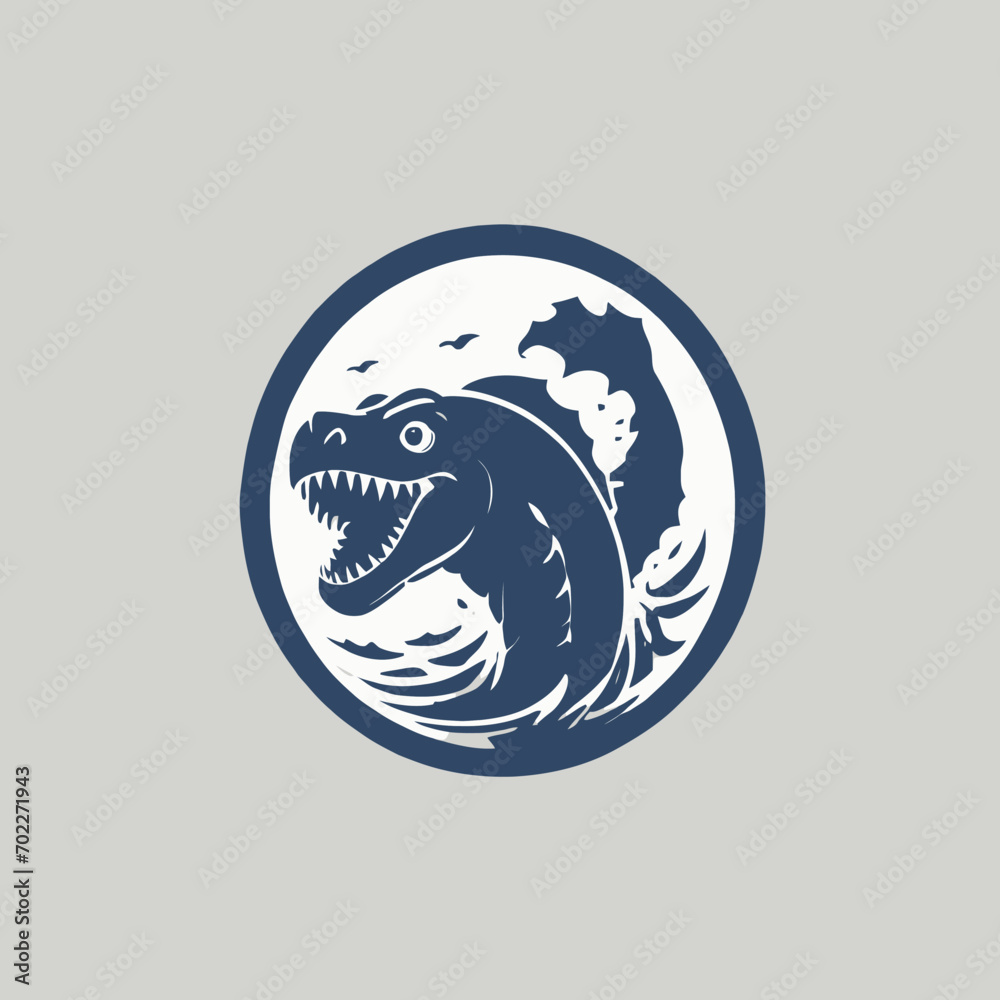 Sea Monster Logo Design EPS format Very Cool Sea Monster Logo Design EPS format Very Cool