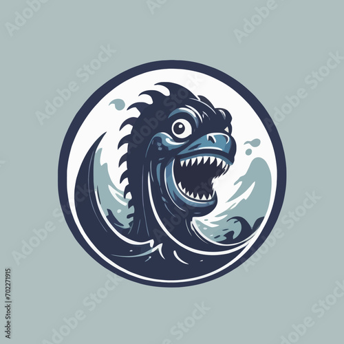 Sea Monster Logo Design EPS format Very Cool