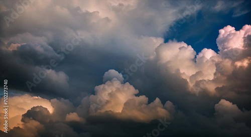 Wallpaper Mural clouds over the sky slow motion Torontodigital.ca