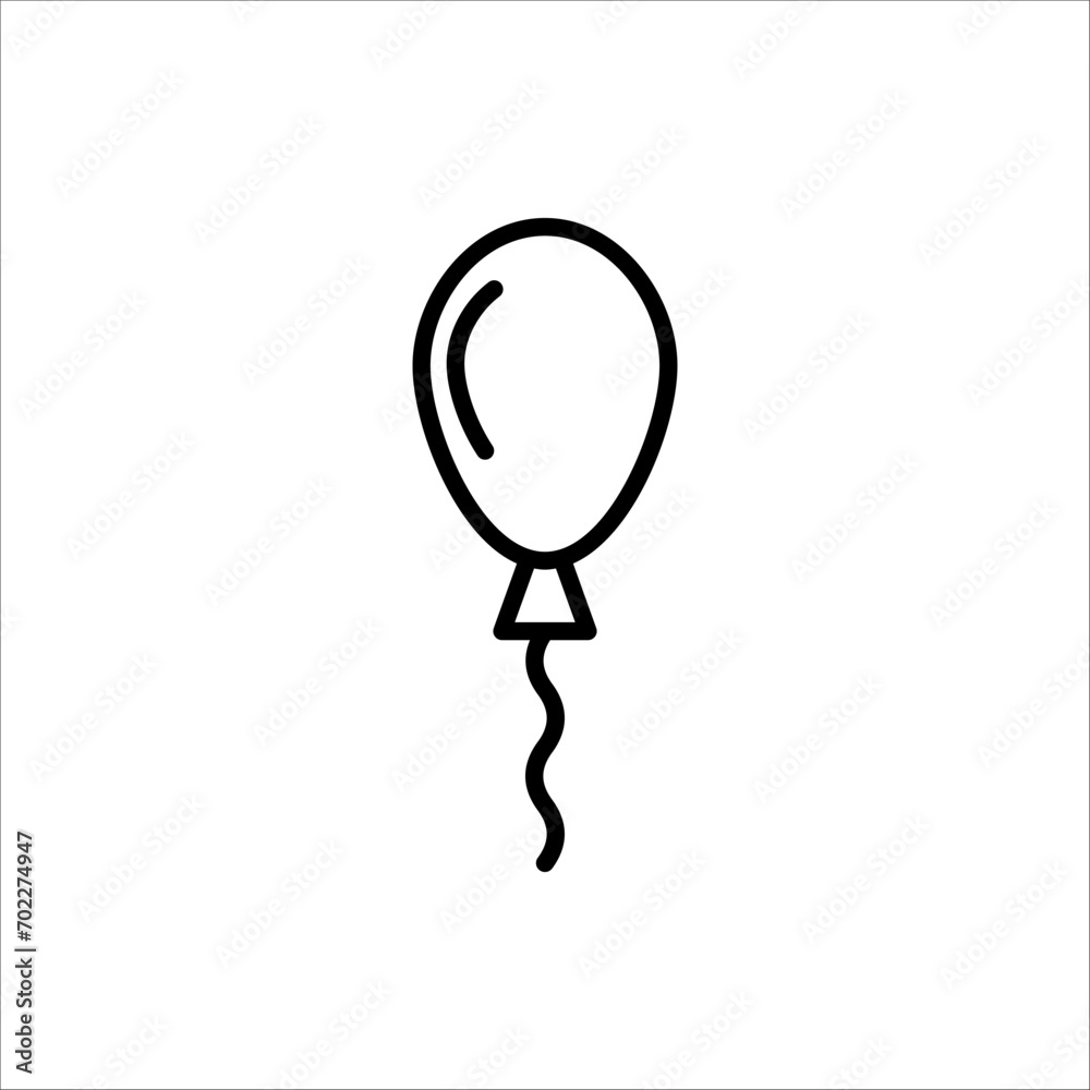 balloons icon. for web design birthday and party. isolated on white background balloons icon. for web design birthday and party. isolated on white background