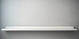 Realistic White Shelf for Home or Office Furniture.AI Generative 