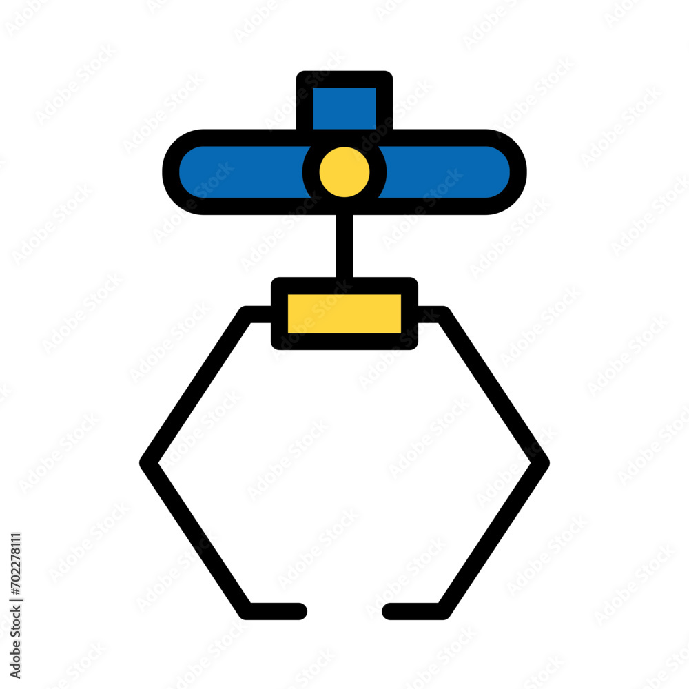 Machine Factory Product Filled Outline Icon Machine Factory Product Filled Outline Icon