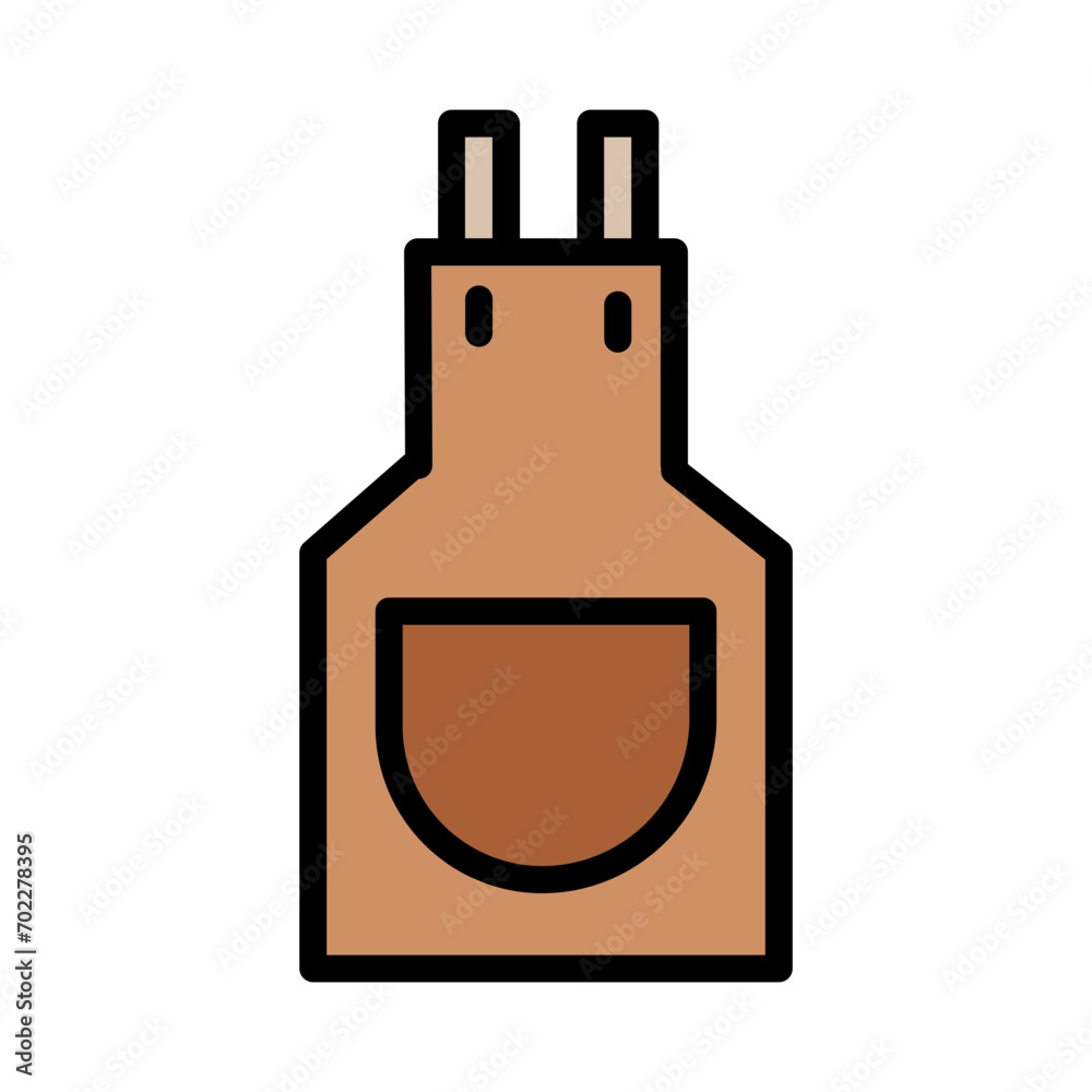 Fototapeta premium Apron Cloth Tool Filled Outline Icon