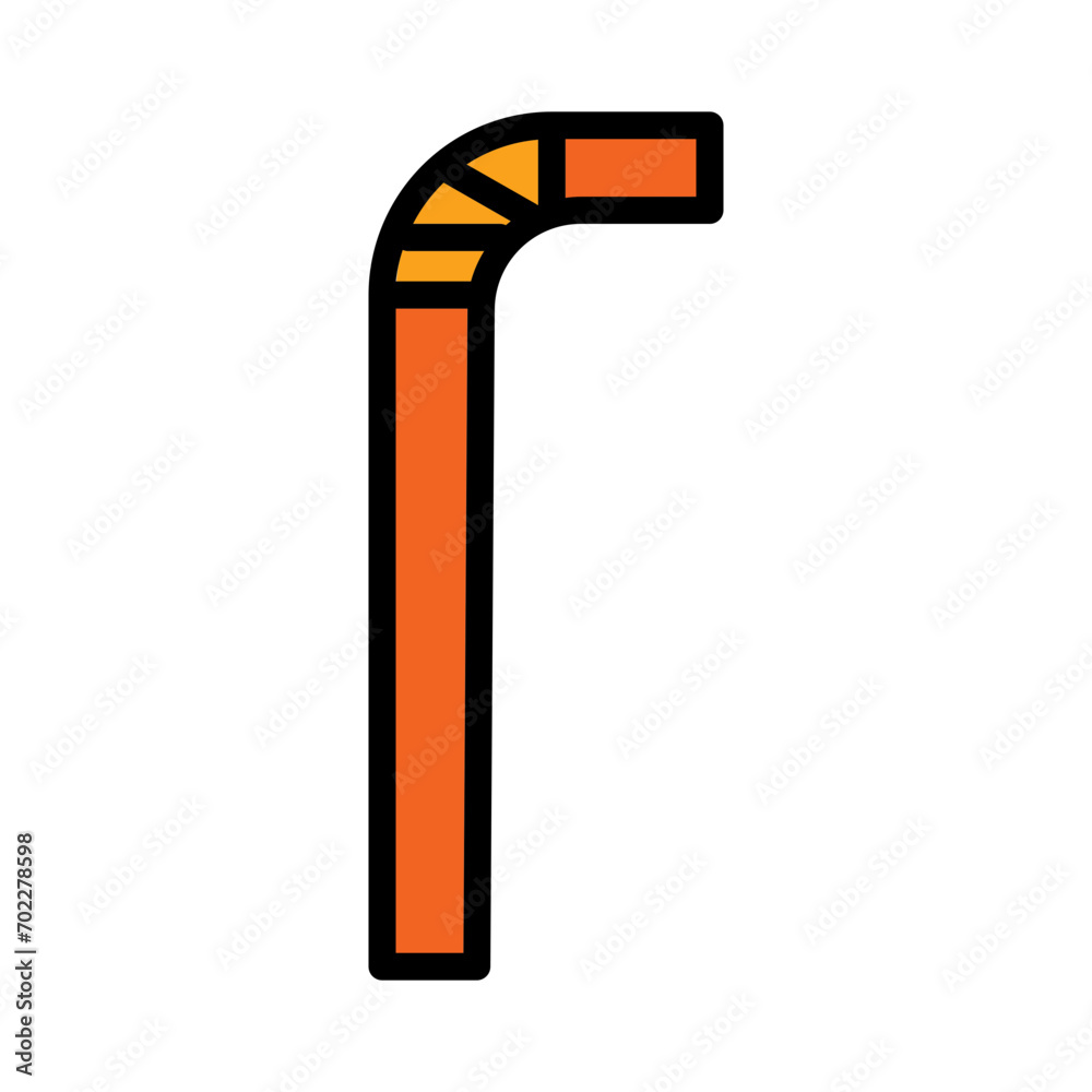 Cook Straw Tool Filled Outline Icon Cook Straw Tool Filled Outline Icon