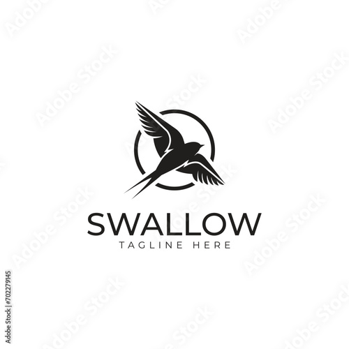 Swallow Logo Brand Flying Bird Icon, vector illustration