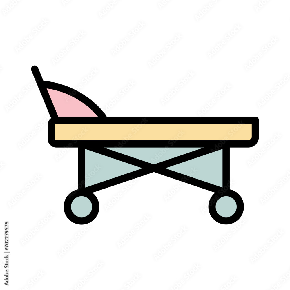 Stretcher Medical Patient Filled Outline Icon Stretcher Medical Patient Filled Outline Icon