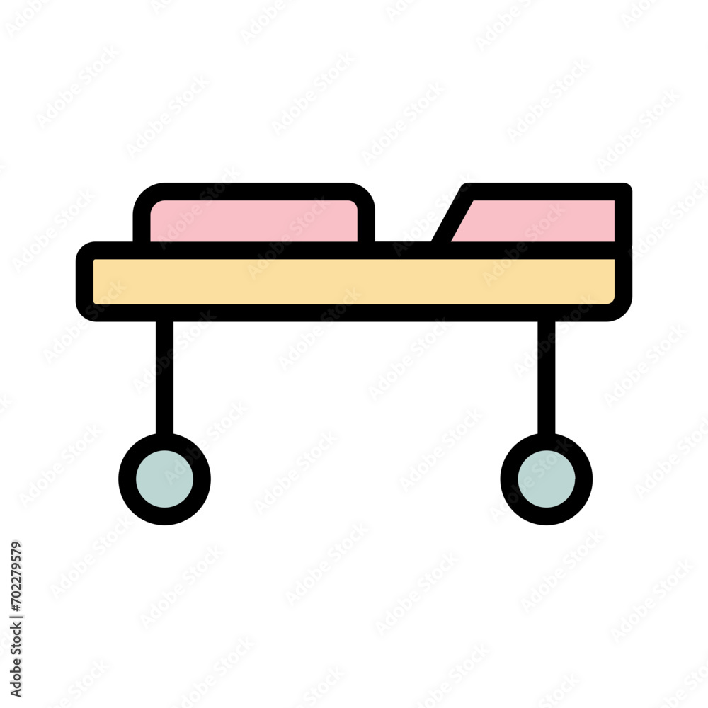 Stretcher Medical Patient Filled Outline Icon Stretcher Medical Patient Filled Outline Icon