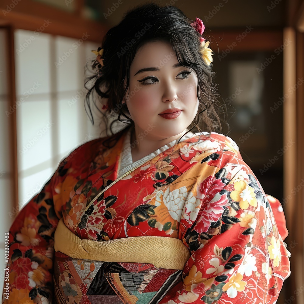 Empowered Elegance: Celebrating the Beauty of Plus Size Women in Kimonos, Fusing Traditional Grace with Contemporary Style and Cultural Empowerment Empowered Elegance: Celebrating the Beauty of Plus Size Women in Kimonos, Fusing Traditional Grace with Contemporary Style and Cultural Empowerment