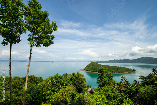 turquoise sea summer and blue sky , Koh yao yai , Thailand