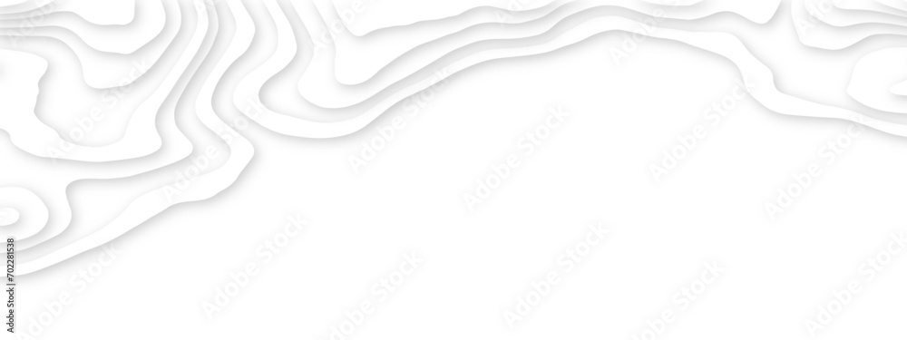 Abstract realistic papercut decoration textured with wavy layers. Abstract paper cut white background. Modern White wavy vector background. White paper cut background with 3D style and gradient color. Abstract realistic papercut decoration textured with wavy layers. Abstract paper cut white background. Modern White wavy vector background. White paper cut background with 3D style and gradient color.