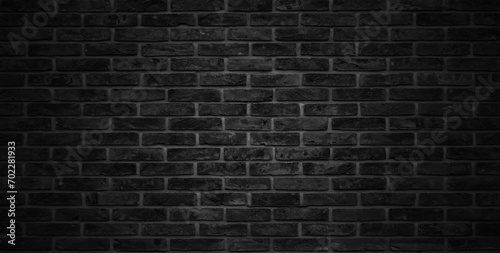 Black brick wall backgrounds, brick room, interior textures, wall background.	