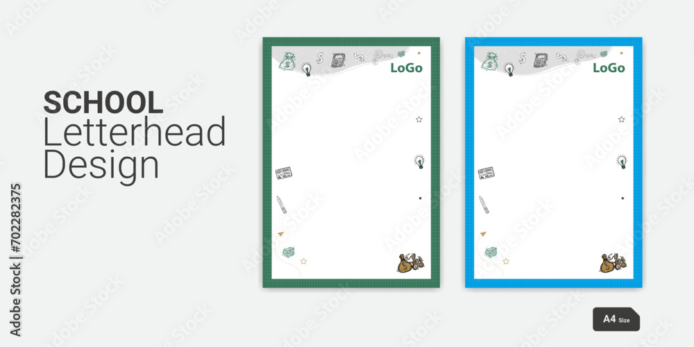 School Letterhead Design Creative Letterhead Business Style Letterhead ...