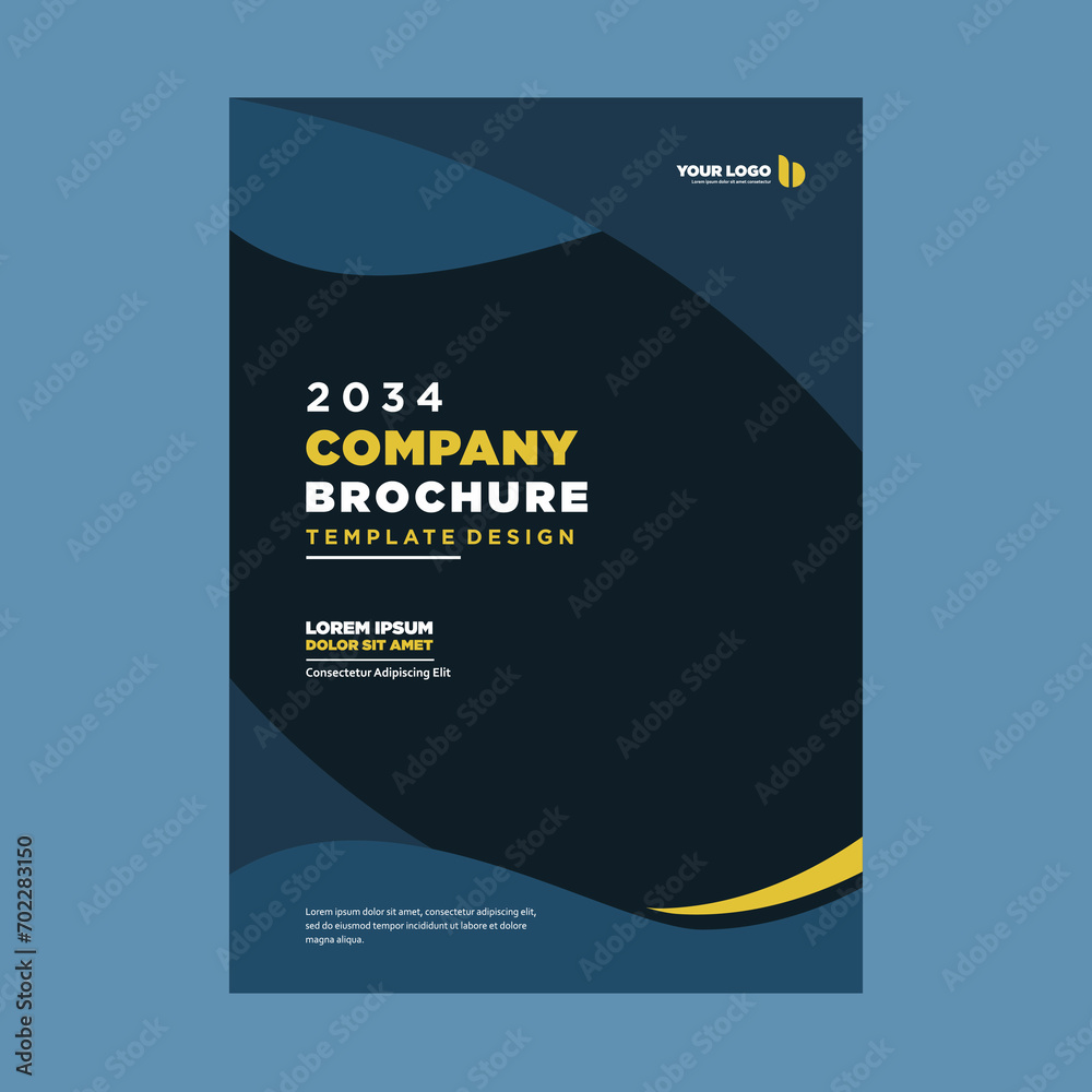 Obraz premium cover company profile or brochure template layout design