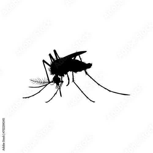 Mosquito Silhouette, can use for Art Illustration Pictogram, Website, and Graphic Design Element. Vector Illustration © Berkah Visual