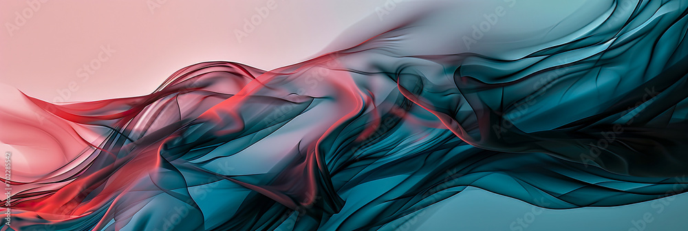 Obraz premium Abstract colorful background. Liquids mixing together