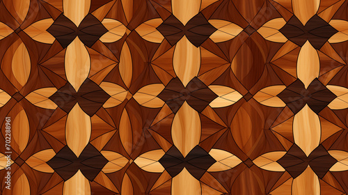 Red wooden Marquetry seamless pattern background