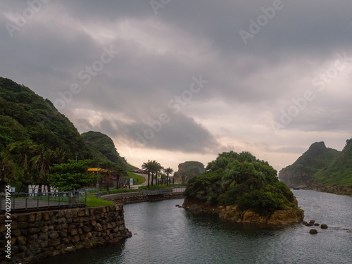 a landscape view at the Heping Island GeoPark in Keelung  Taiwan.