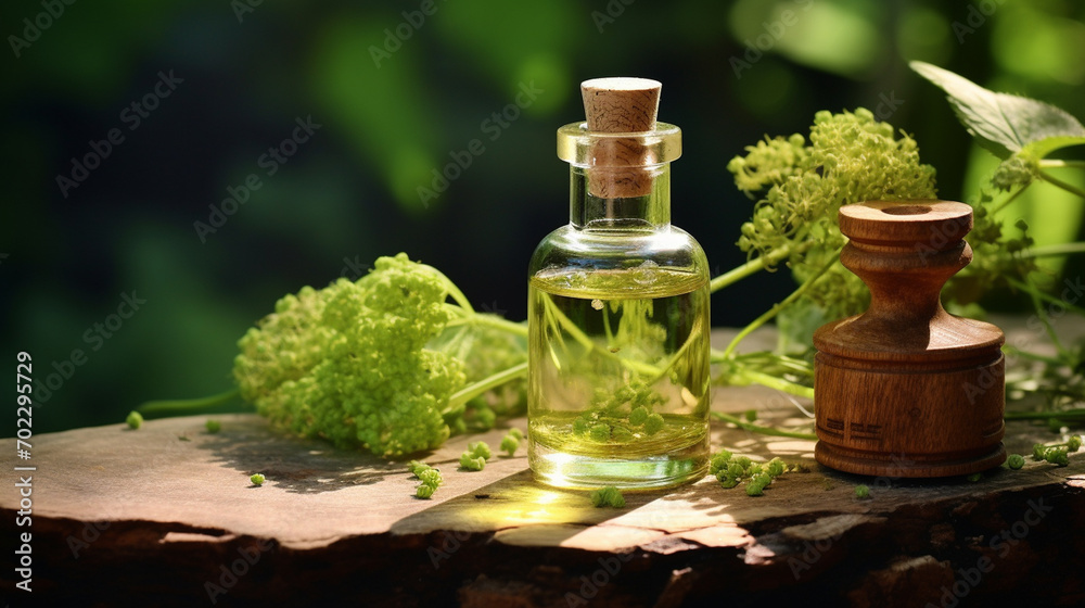 bottle, jars of angelica essential oil extract bottle, jars of angelica essential oil extract