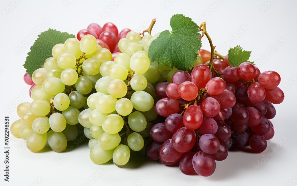 group of grapes color isolated on white background group of grapes color isolated on white background