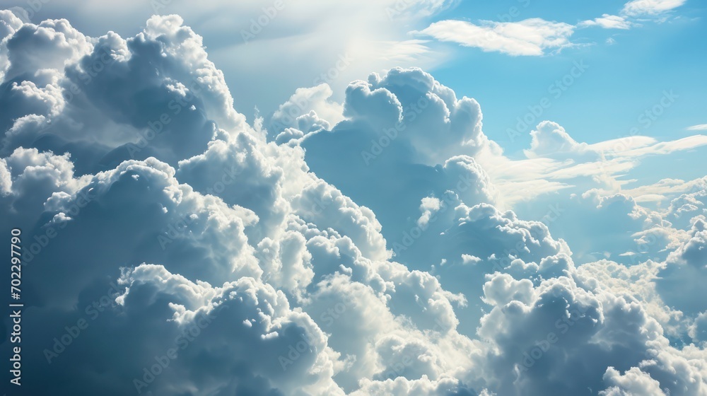 Decorative blue sky background adorned with fluffy clouds, providing generous space for copy.
Decorative blue sky background adorned with fluffy clouds, providing generous space for copy.