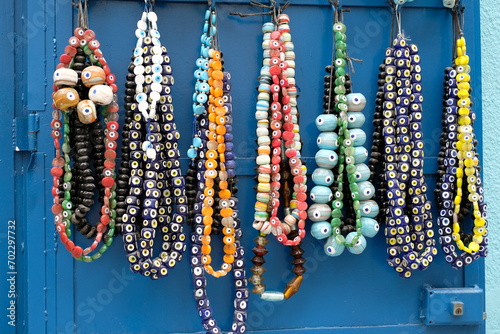 colorful jewelry on the Turkish bazar