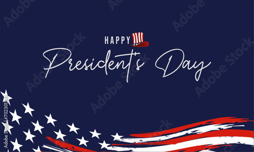 President's Day Background Design. Banner, Poster, Greeting Card. Vector Illustration.